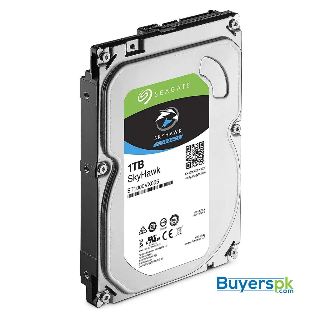 Seagate SkyHawk 1TB Surveillance Hard Drive - SATA 6Gb/s 64MB Cache 3.5-Inch Internal Drive (ST1000VX005) 3 Yrs Warranty - Hard Drive Seagate SkyHawk 1TB Surveillance Hard Drive - SATA 6Gb/s 64MB Cache 3.5-Inch Internal Drive (ST1000VX005) 3 Yrs Warranty - Hard Drive